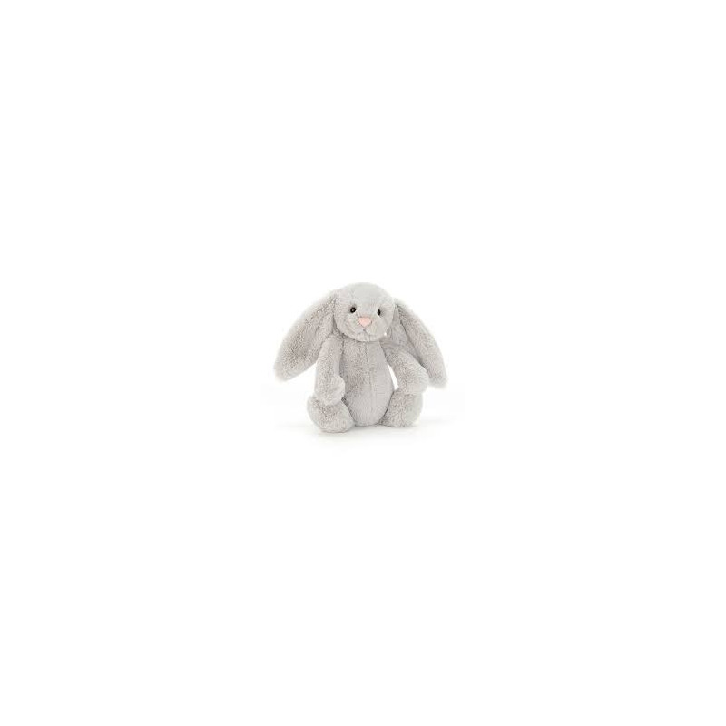 doudou lapin gris de face